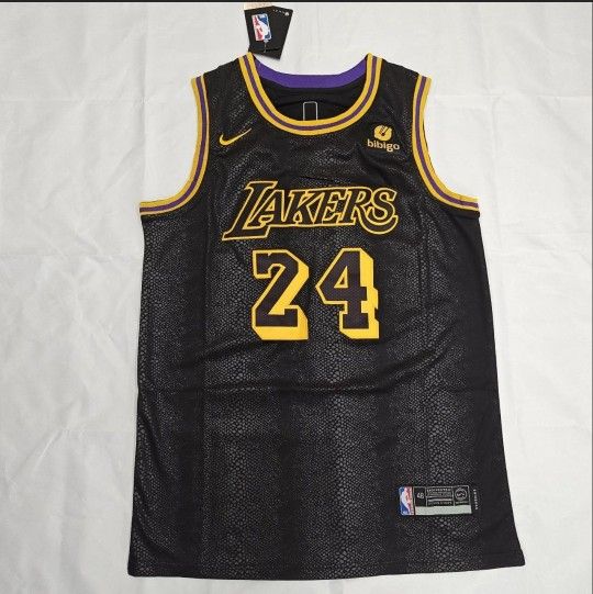 LA Lakers Kobe Bryant Black Mamba City Jersey Size S-L NEW
