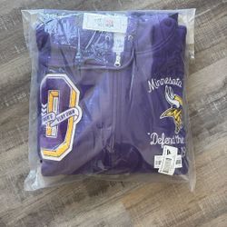 Unopened 2XL Minnesota Vikings Zip Up Hoodie