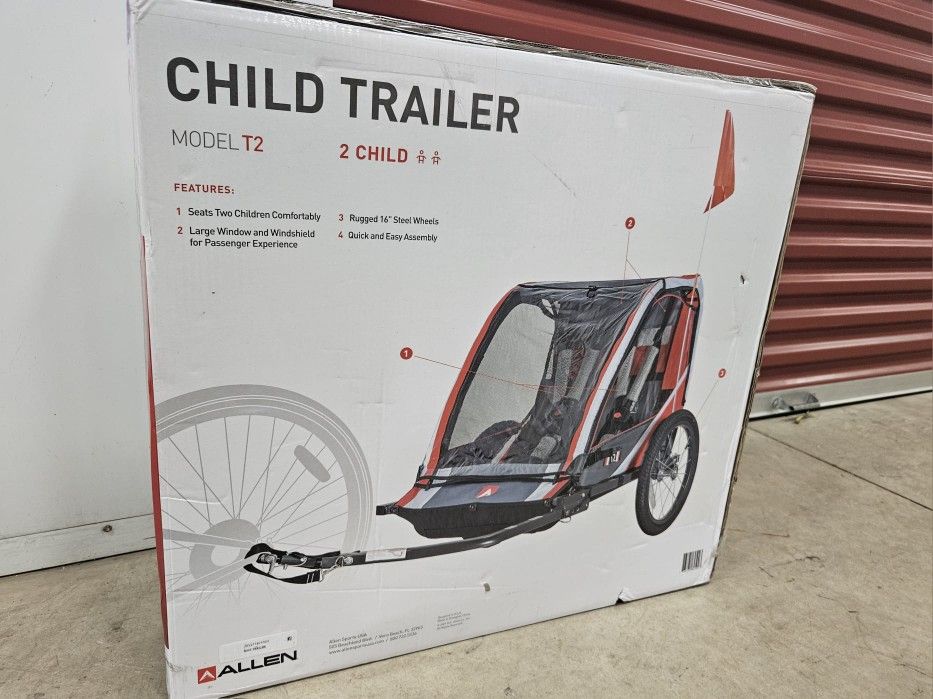 Allen Sports Deluxe 2-Child Bike Trailer