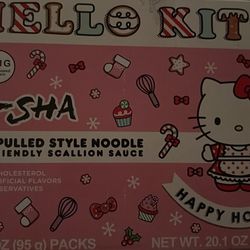 (6) Pack Hello KITTY A-SHA Hand Pulled Style Noodle With Scallion Sauce 
