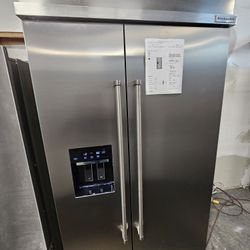 42" KITCHENAID BUILT IN STAINLESS STEEL REFRIGERATOR 