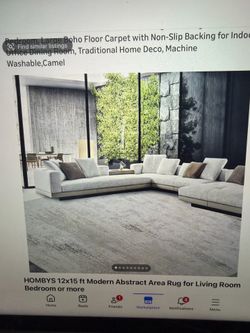12x15  Hombys  modern abstract area rug