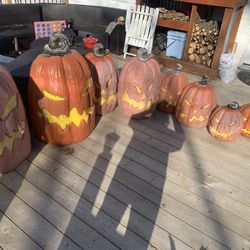 See Add Halloween Pumpkins Was  8ft Stackable  