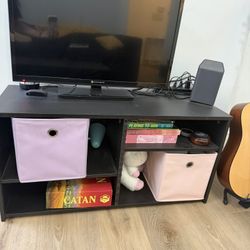 Storage TV Stand for TVs up to 43" Black - Room Essentials™
