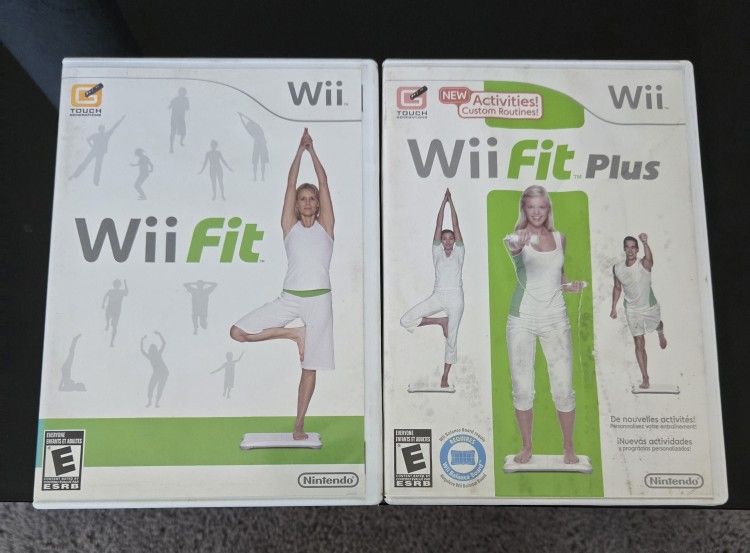 Nintendo Wii Fit And Wii Fit Plus Bundle Lot of 2 Games Tested---Item #33171