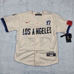 Kid's Dodgers Shohei Ohtani #17 City Connect Jersey Size S