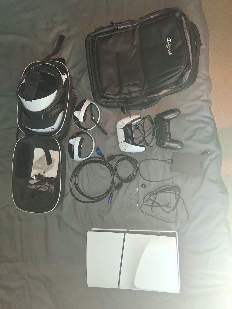 Playstation 5 Disc Console And PSVR 2 Headset