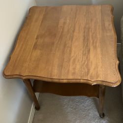 Maple side table