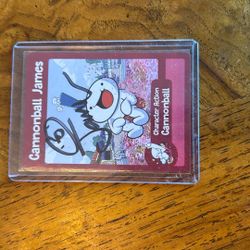 Signed TheOdd1sOut Cannonball James Card