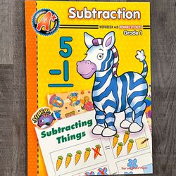 New 1st Grade Subtraction Educational Math Workbook