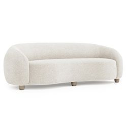 Merritt Ivory Sofa Without Pillows