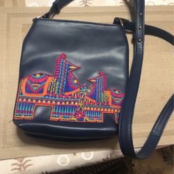Nice Leather With Embroidery Purse