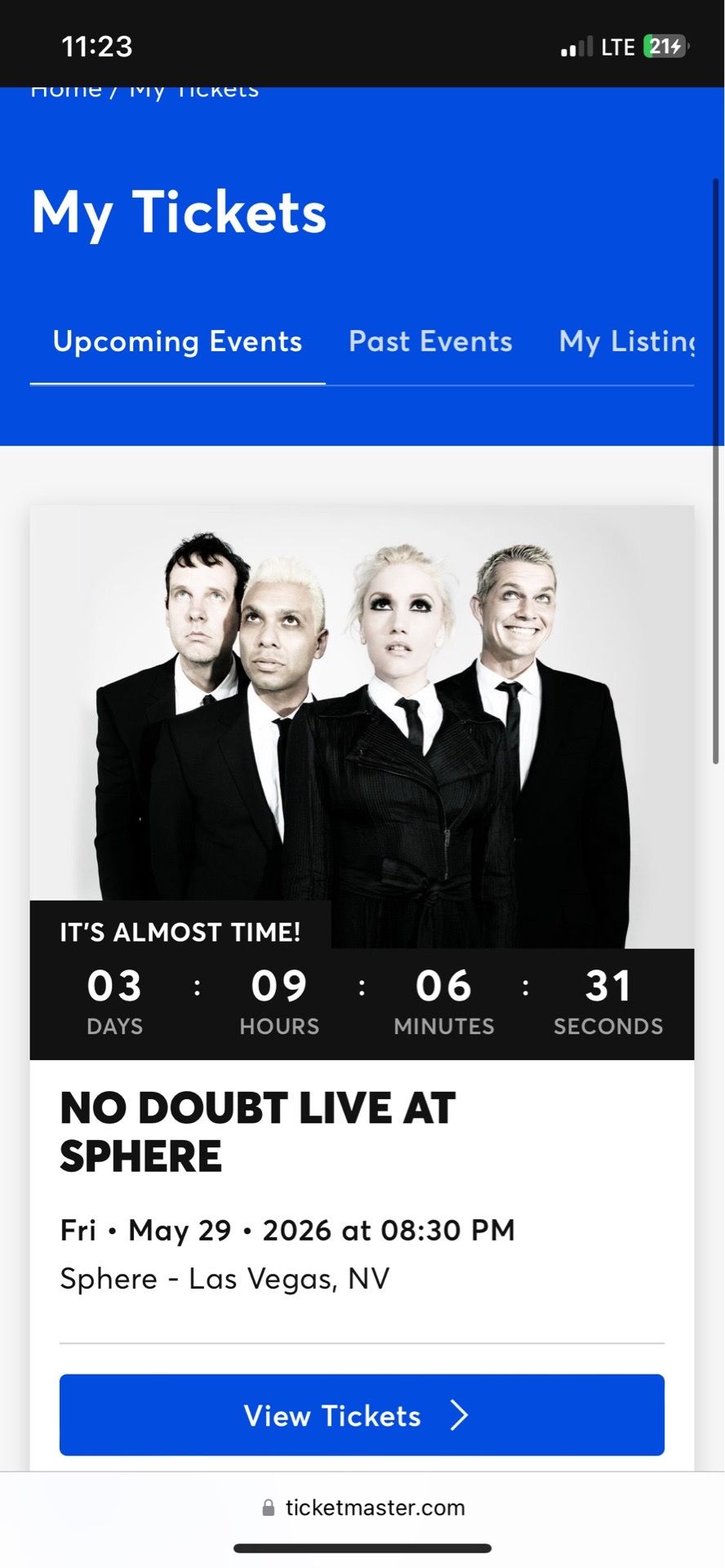 No Doubt Las Vegas Sphere