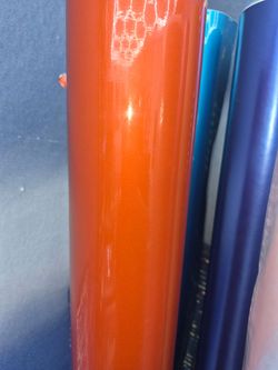 Tangy glossy orange, cheetah wrap 5x75 :