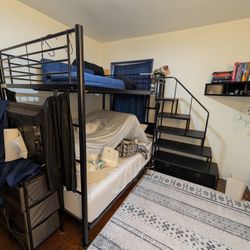 BUNK BED BLACK METAL