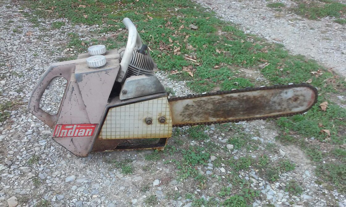 Vintage Indian chainsaw