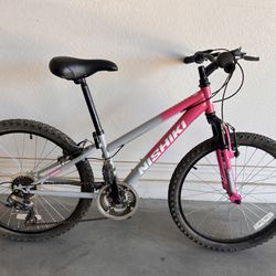Girls 24” Nishiki Pueblo Mountain Bike Pink and Grey