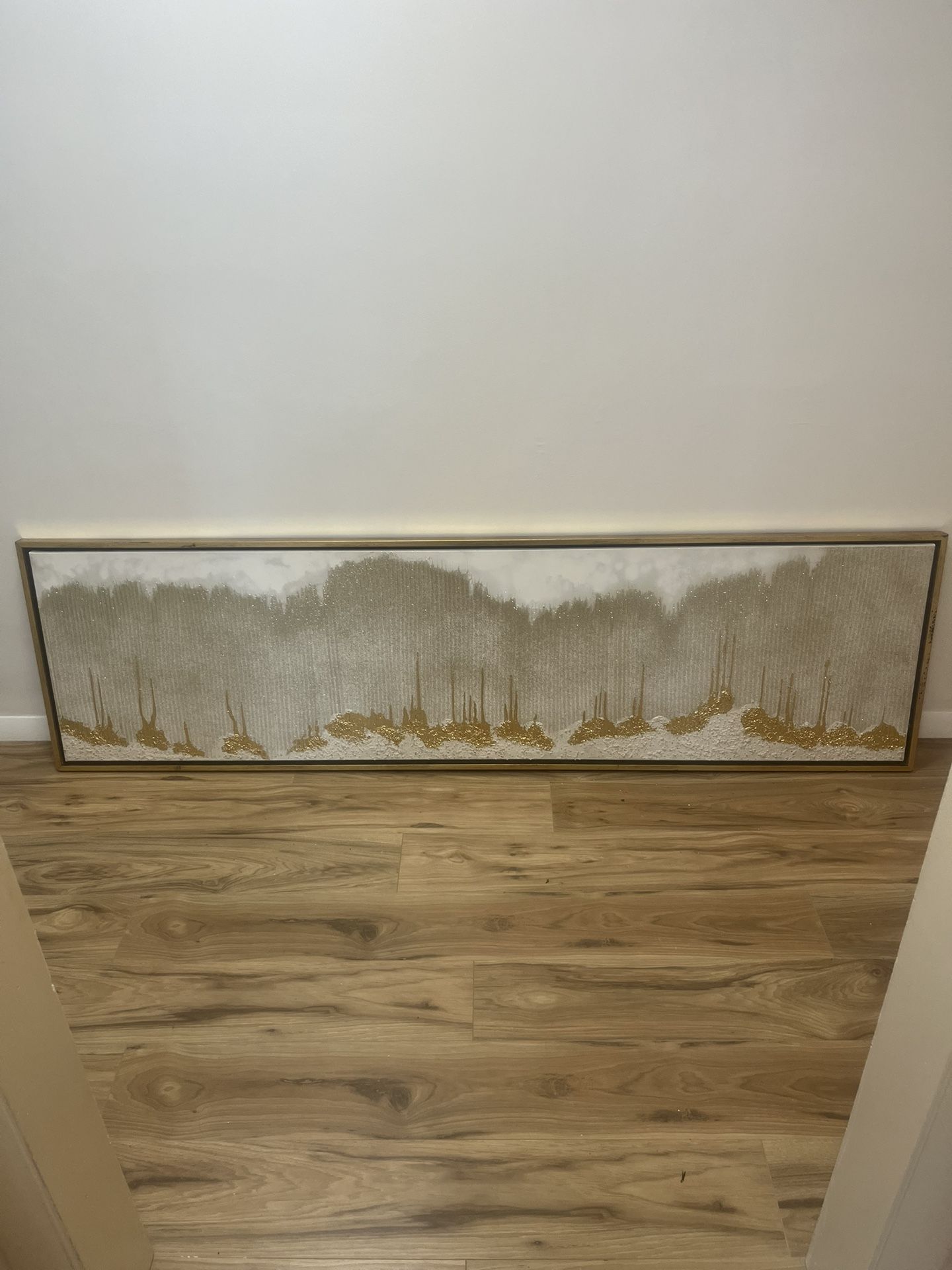Gold Abstract Wall Decor