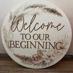 Welcome Sign For Wedding