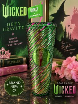 Starbucks Wicked Limited Edition Tumbler 💚🩷 Brand New