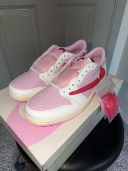 Travis Scott x Air Jordan 1 Retro Low OG 'Sail Tropical Pink' 9.5
