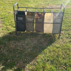  Tajsoon 5 Bag Laundry Sorter Cart
