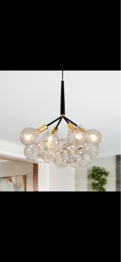 Modern Glass Globe Bubble Chandelier – Elegant Pendant Light