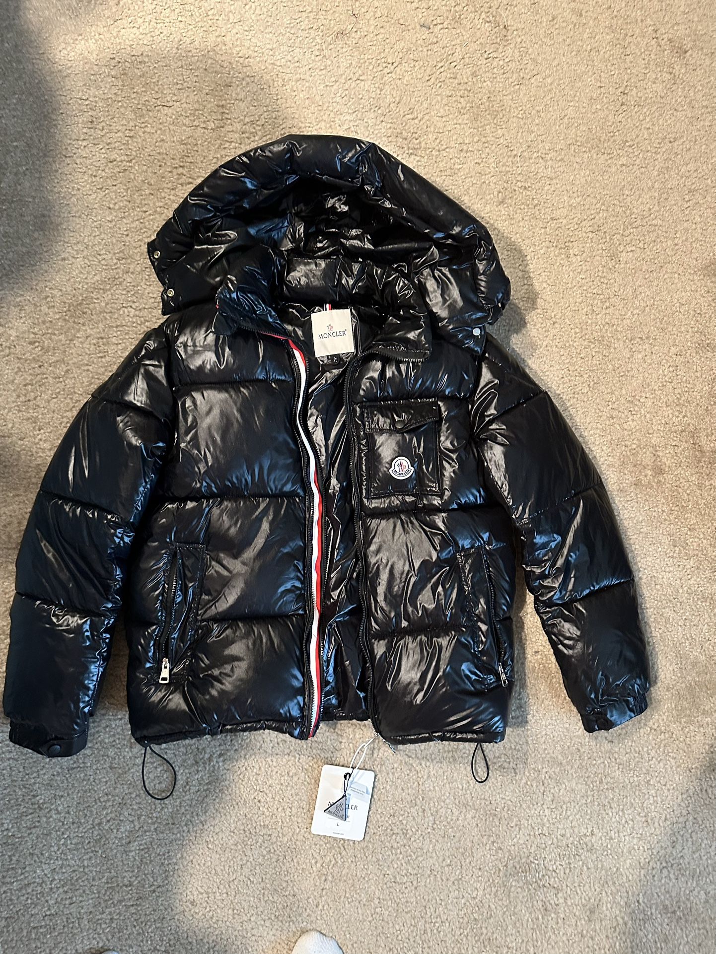 MONCLER Black Montbeliard Down Jacket (NFC scans)
