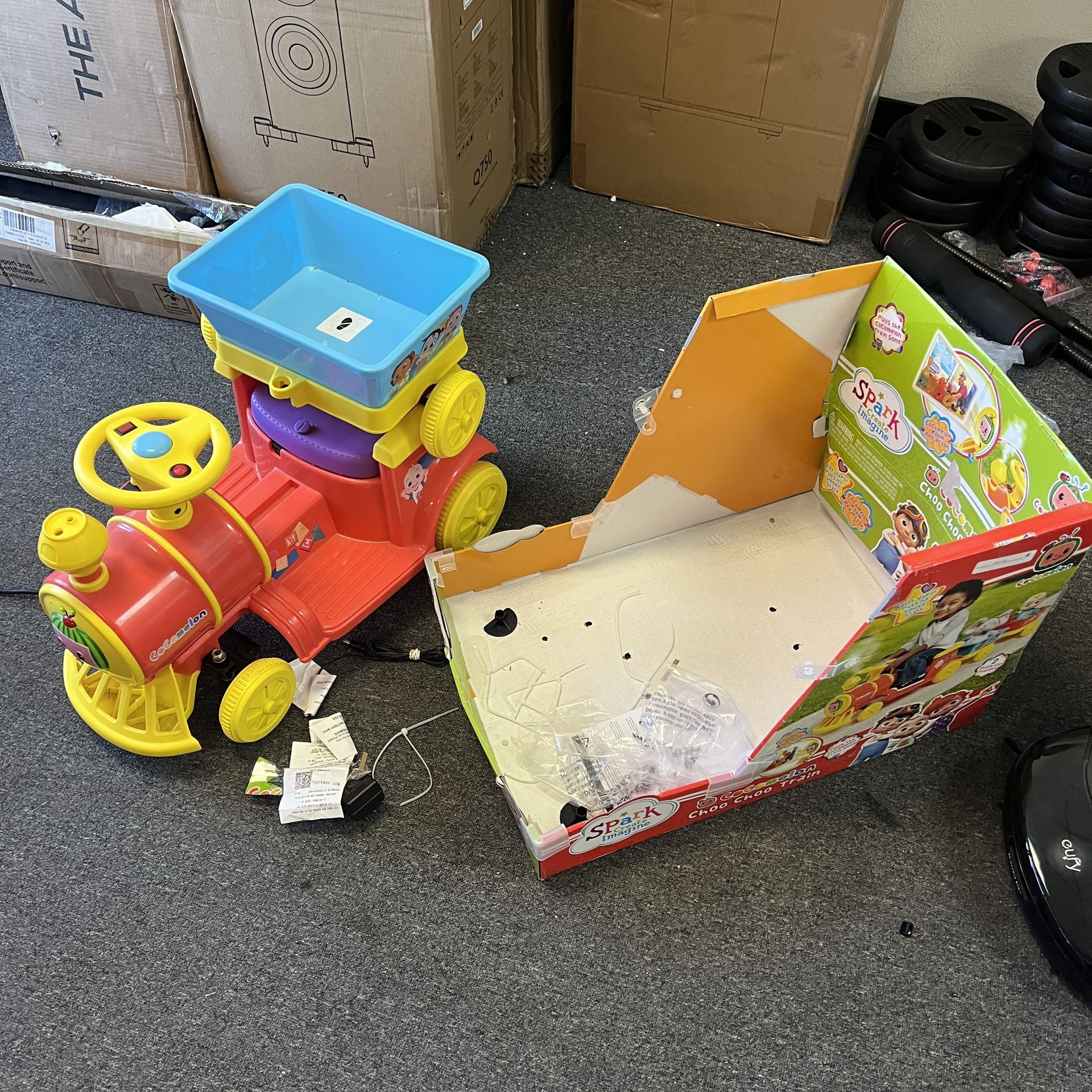 Cocomelon Choo Choo Train Ride-On Toy