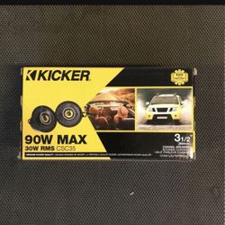 Kicker 3.5 inch speakers 90 watts max coaxials