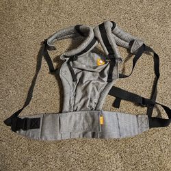 TULA Linen Free-To-Grow Baby Carrier in Ash