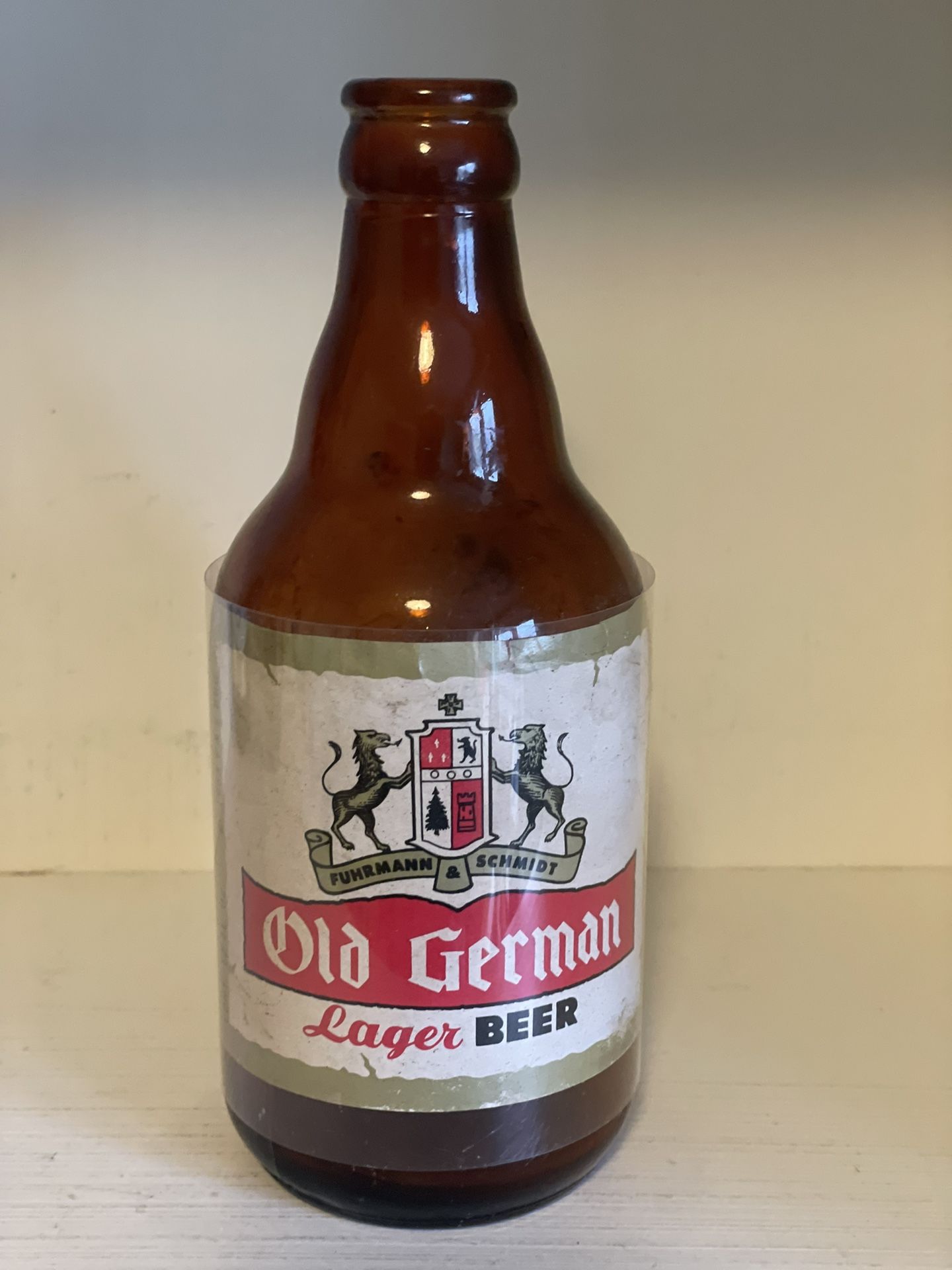 1960’s  Old German (Empty) Beer Bottle - Fuhrmann & Schmidt Brewing Co. 