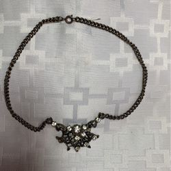 Unique Rhinestone Silver Signed Coro