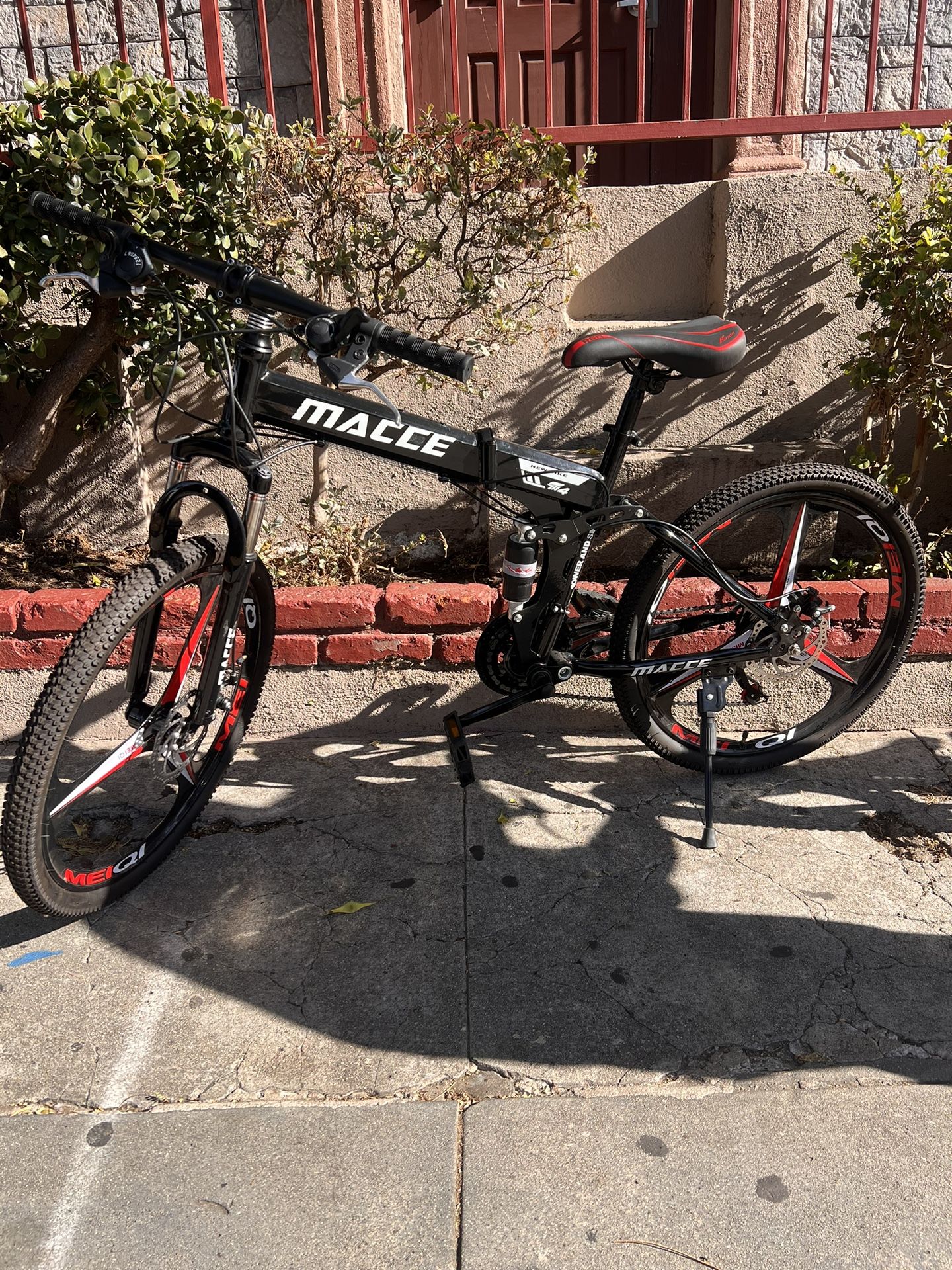 MACCE 26 Inch 27 Speed Adult Mountain Bike No MTB Folding Disc Brake Shock Absorption Off road Bike for 160 185cm People for Sale in Los Angeles CA OfferUp