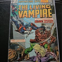 Adventure Into Fear #24, 1st Metting Blade & Morbius, Marvel 1974