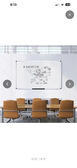 Dry Erase Board/Magnetic Whiteboard, 72 x 48 Inches, Large Wall Mounted Board for School Office and Home