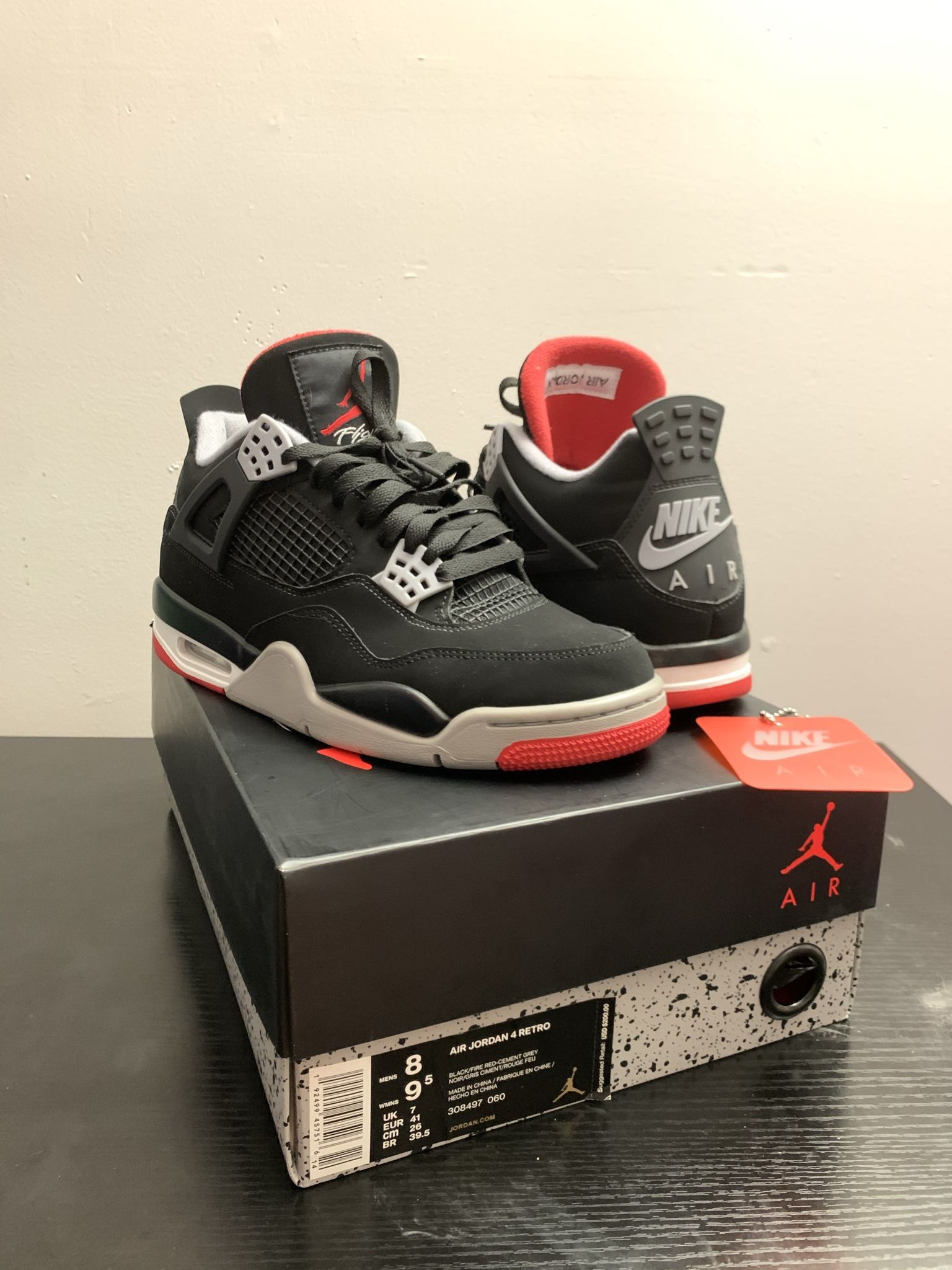 Jordan Bred Size