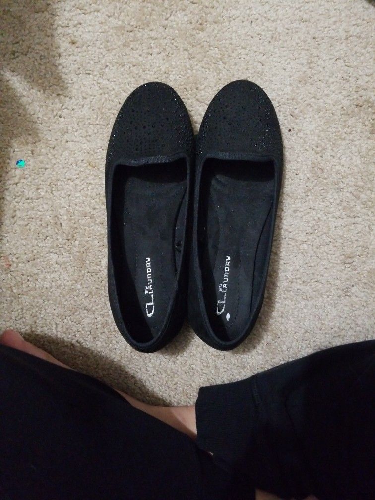 Black Size 7.5 Flats