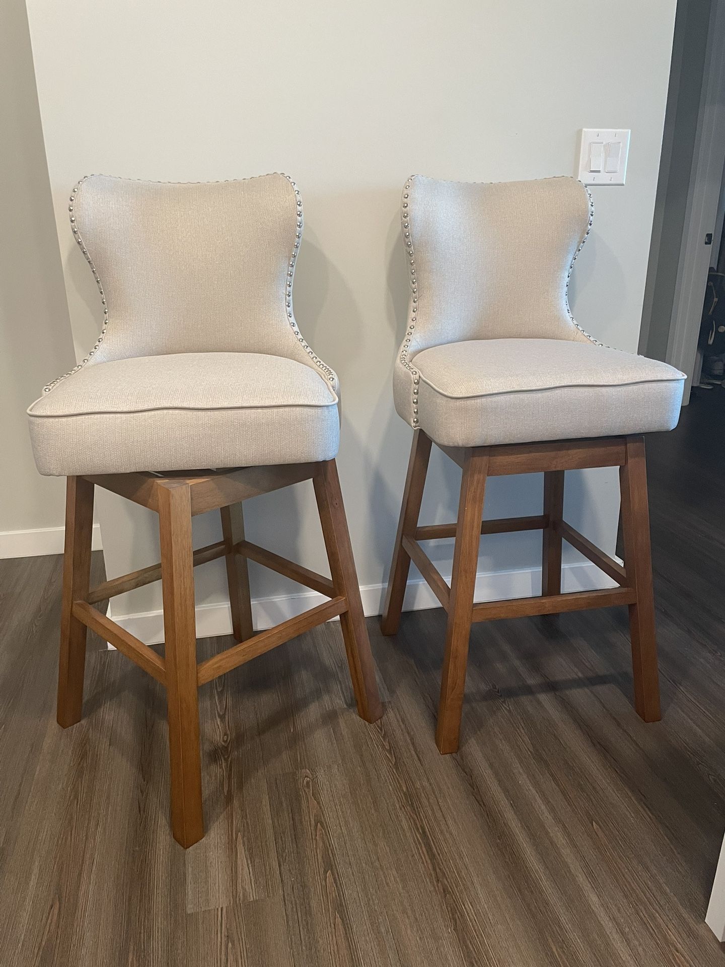 Plush Barstools (Set Of 2)