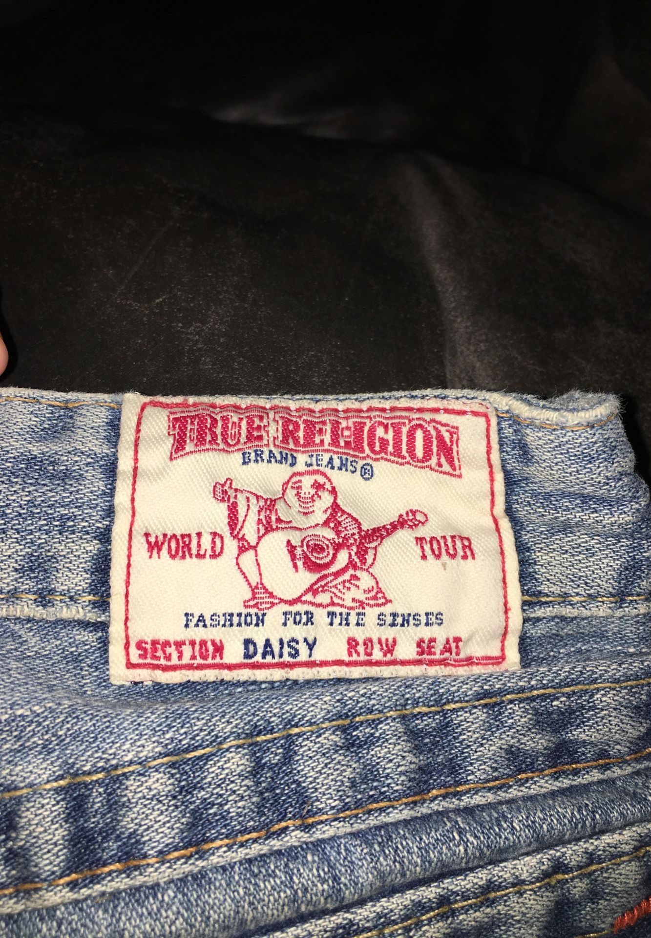 True religion denim shorts