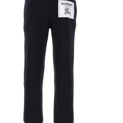 BURBERRY Midnight blue stretch cotton joggers Size: M