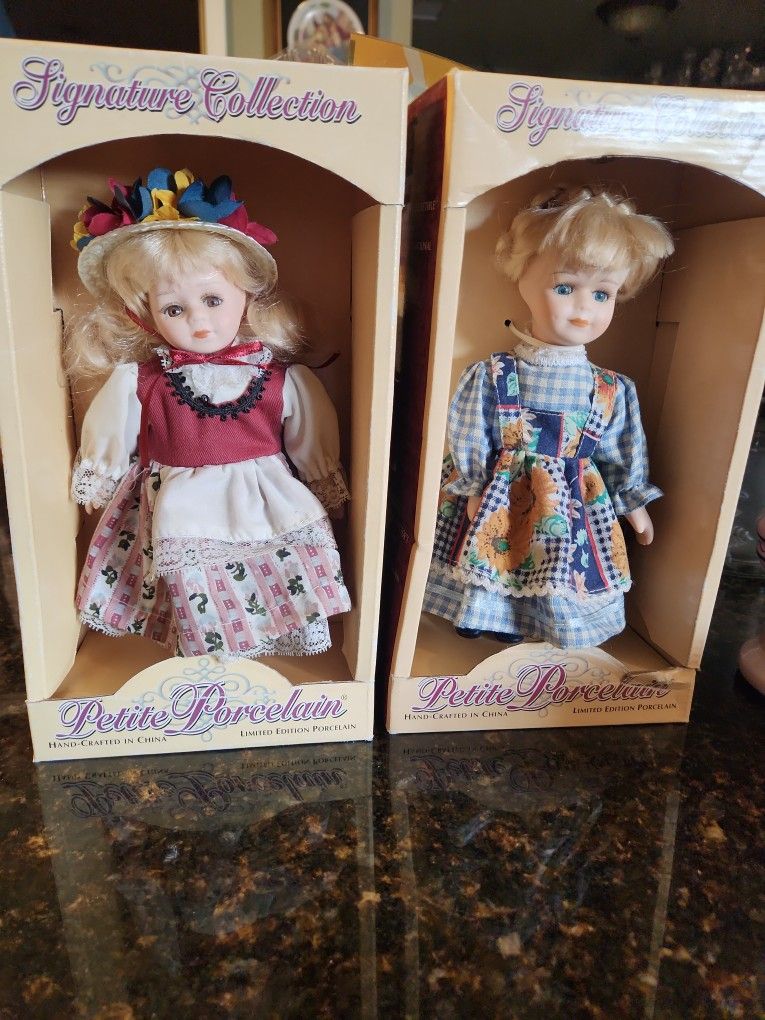 Signature Collection Petite Porcelain Dolls 