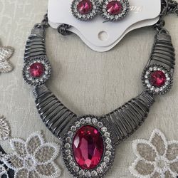 Fashion Jewelry Necklace And Earrings Set