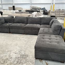 Sectional gray couch