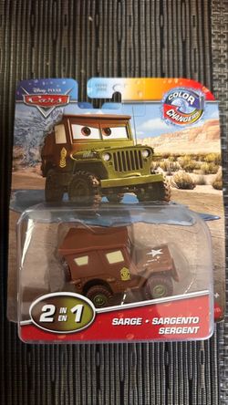 Disney Pixar Cars Sarge Color Changers Die-Cast