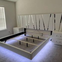 Bed Room-Set De Cuarto Cama Queen-Bed Queen. Nueva En Tienda, Con El 45% De Descuento