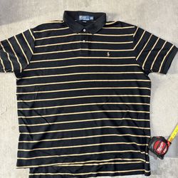 Black and gold Polo Ralph Lauren polo shirt size XXL