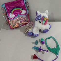 Barbie Dreamtopia Unicorn Doctor, Interactive Lights and Sounds Plush with Backpack