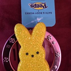 Peeps marshmallow bunny car fragrance holder