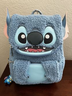 Stitch Plush Sherpa Disney Loungefly Backpack